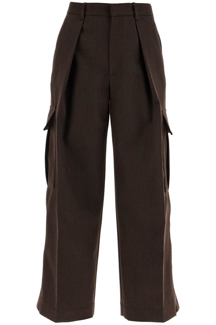 Burberry wool cargo pants for men - Brown