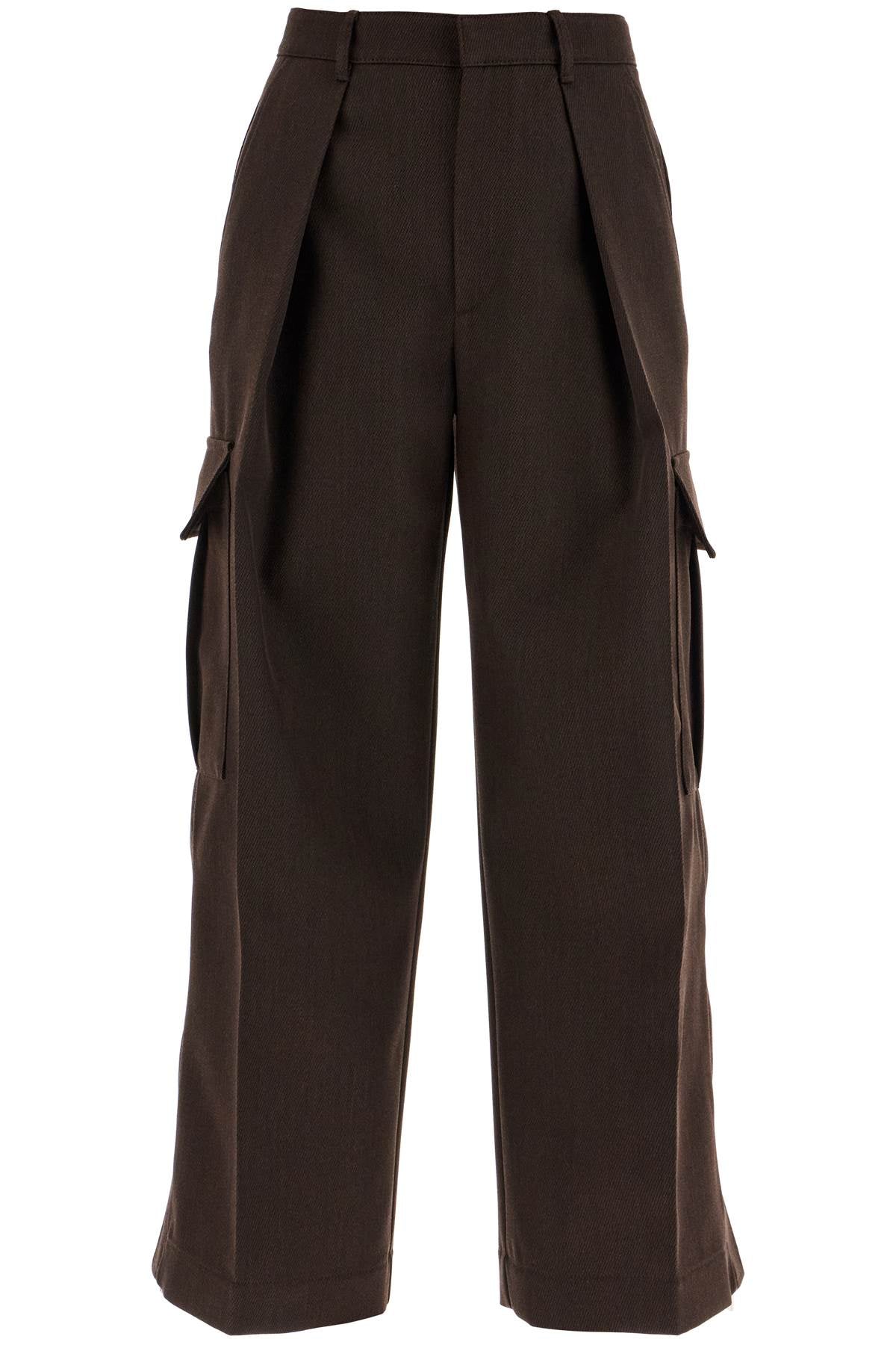 Burberry wool cargo pants for men - Brown