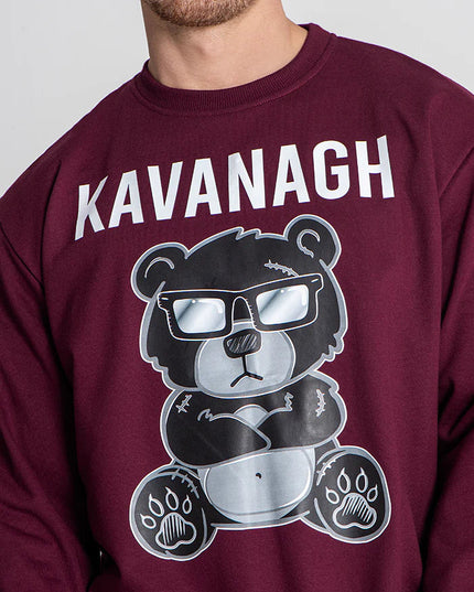 Burgundy Mad Bear Sweat