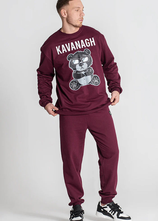 Burgundy Mad Bear Sweat