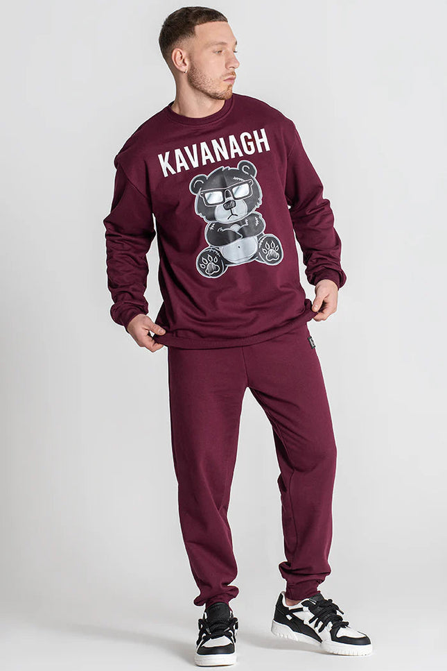 Burgundy Mad Bear Sweat