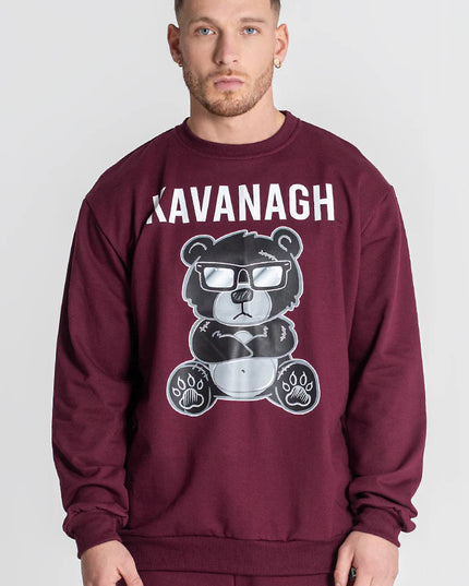 Burgundy Mad Bear Sweat