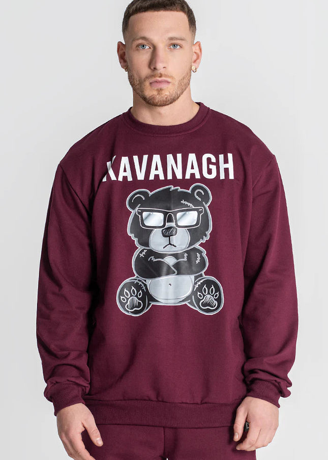 Burgundy Mad Bear Sweat