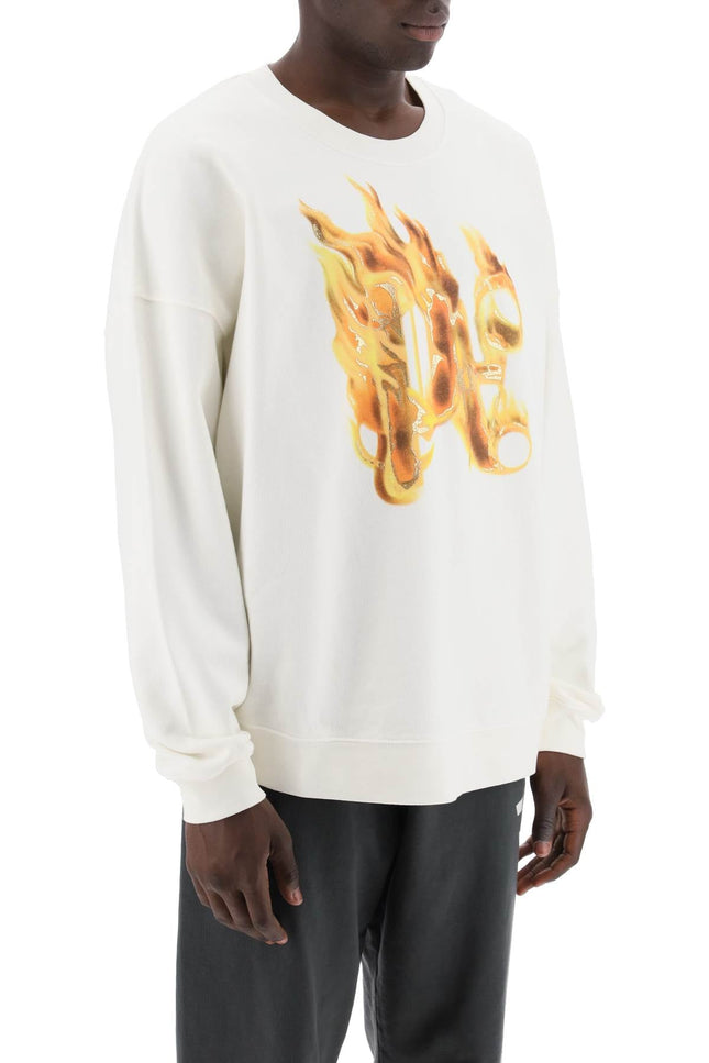 "Burning Monogram Crewneck