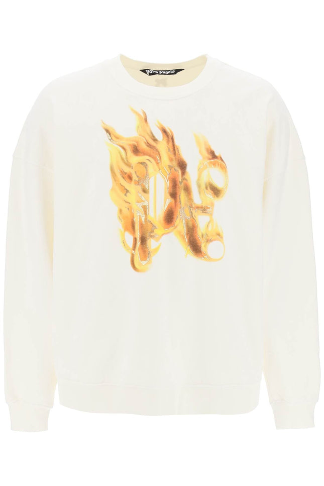 "Burning Monogram Crewneck