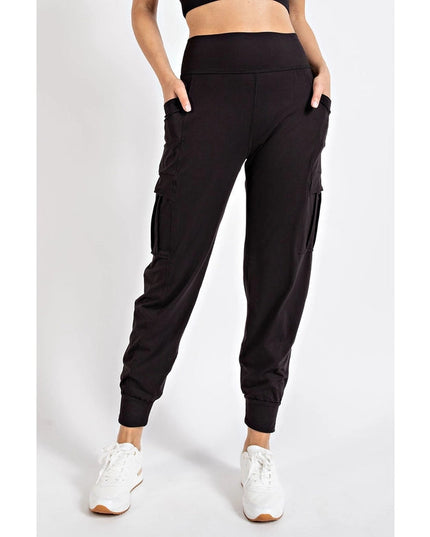 Butter Jogger with Side Pockets  Black