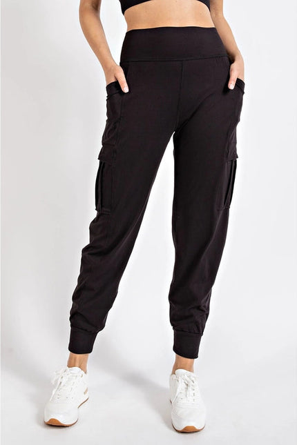 Butter Jogger with Side Pockets  Black