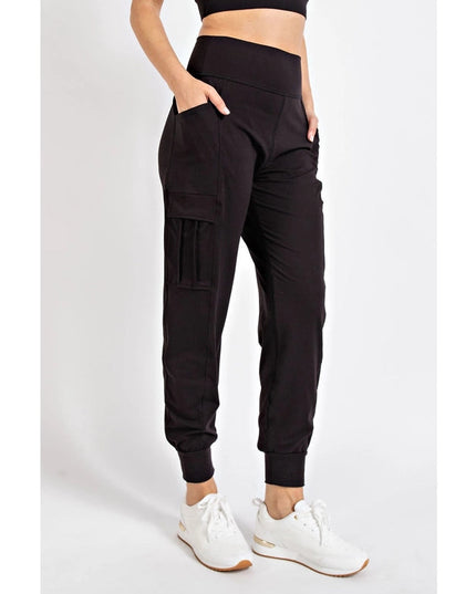 Butter Jogger with Side Pockets  Black