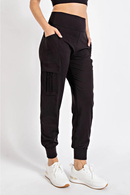 Butter Jogger with Side Pockets  Black