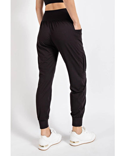 Butter Jogger with Side Pockets  Black