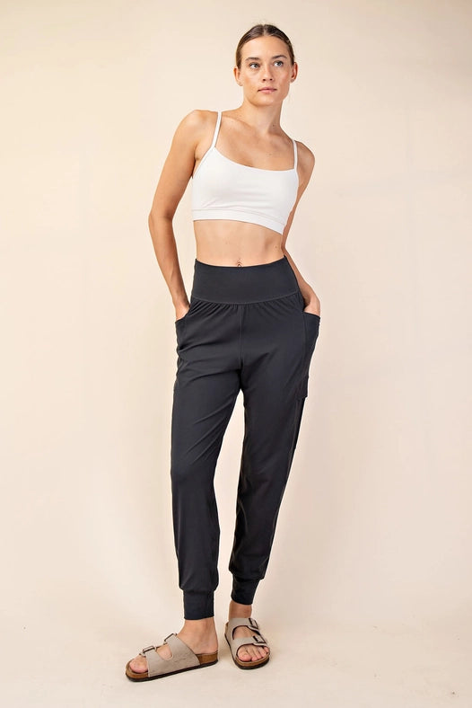 Butter Jogger with Side Pockets Charcoal