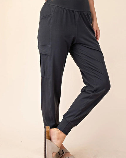 Butter Jogger with Side Pockets Charcoal