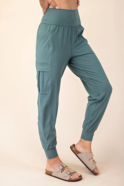 Butter Jogger with Side Pockets Fern Forest