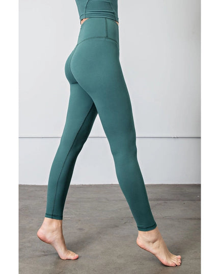 Butter Soft Basic Full Length Leggings Everglade Green