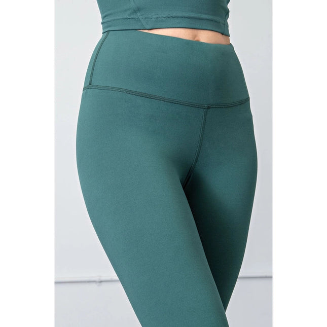 Butter Soft Basic Full Length Leggings Everglade Green