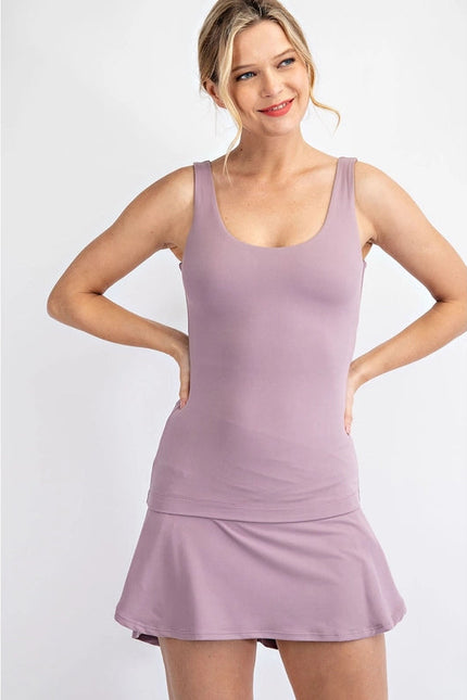 Butter Soft Tank Top Mauve