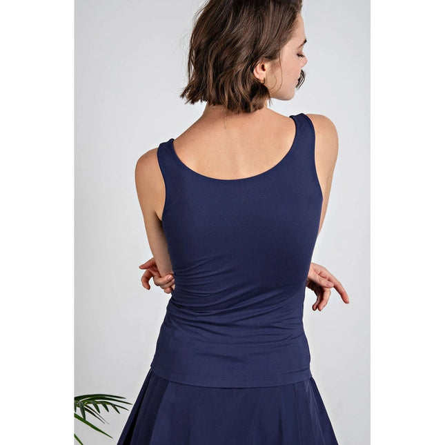 Butter Soft Tank Top Navy