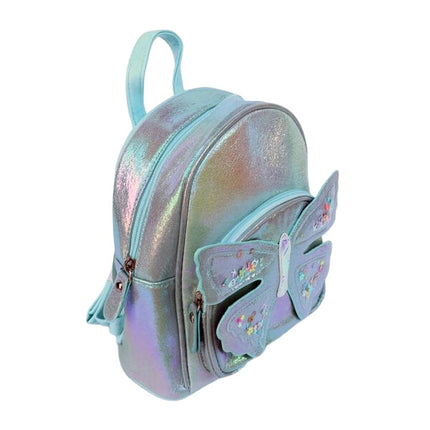 Butterfly Iridescent Backpack Blue