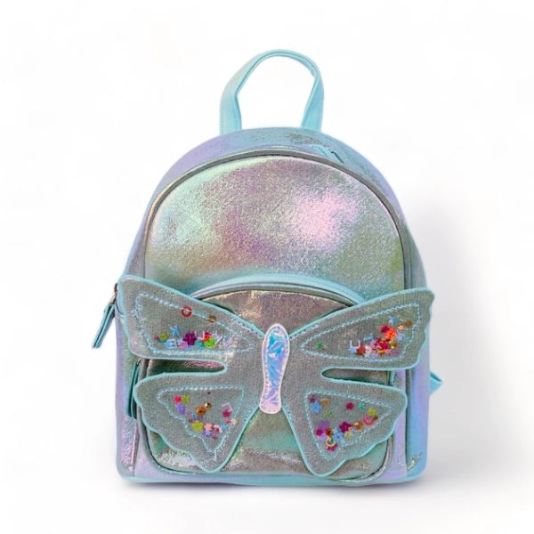 Butterfly Iridescent Backpack Blue