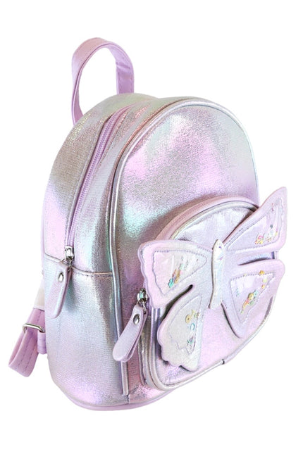 Butterfly Iridescent Backpack Lilac