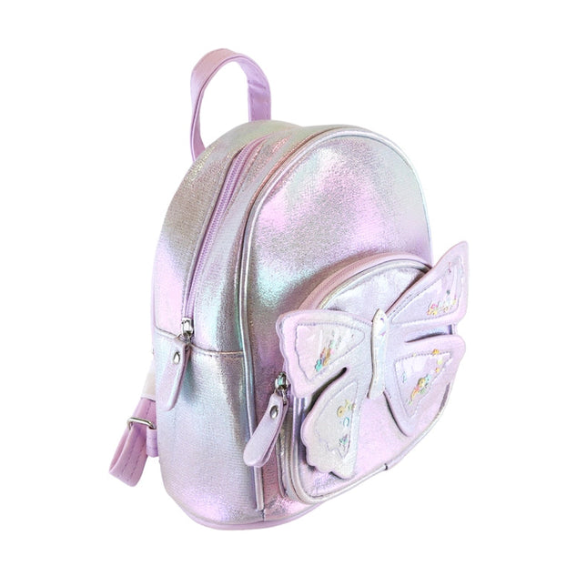 Butterfly Iridescent Backpack Lilac