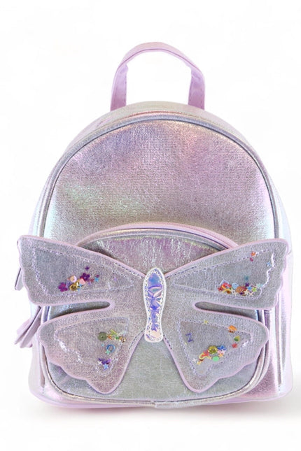 Butterfly Iridescent Backpack Lilac