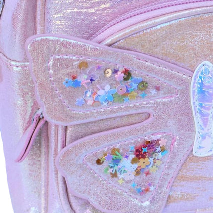 Butterfly Iridescent Backpack Pink