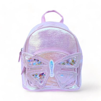 Butterfly Iridescent Backpack Pink