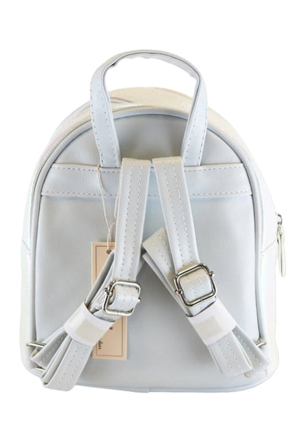 Butterfly Iridescent Backpack White