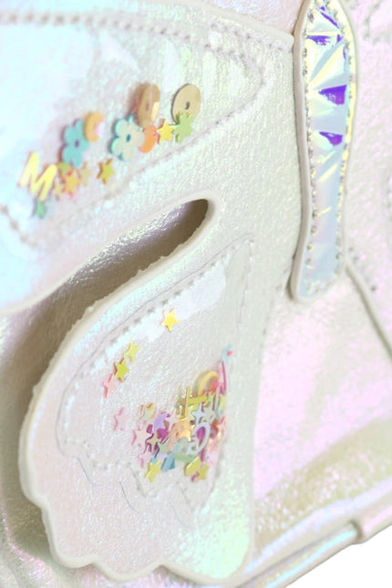 Butterfly Iridescent Backpack White