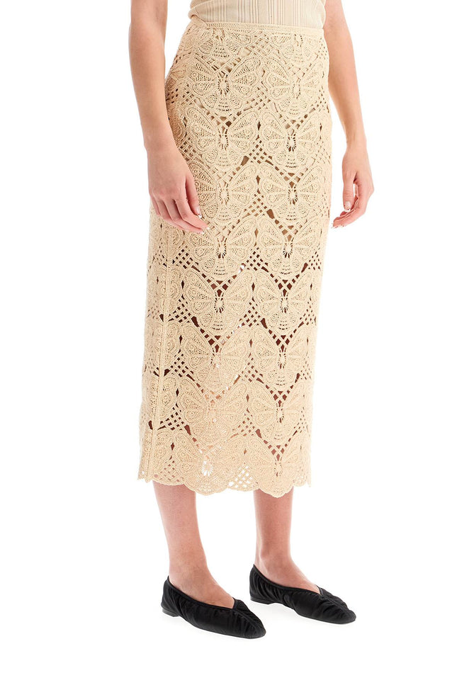 By Malene Birger crochet skirt with belt - Beige