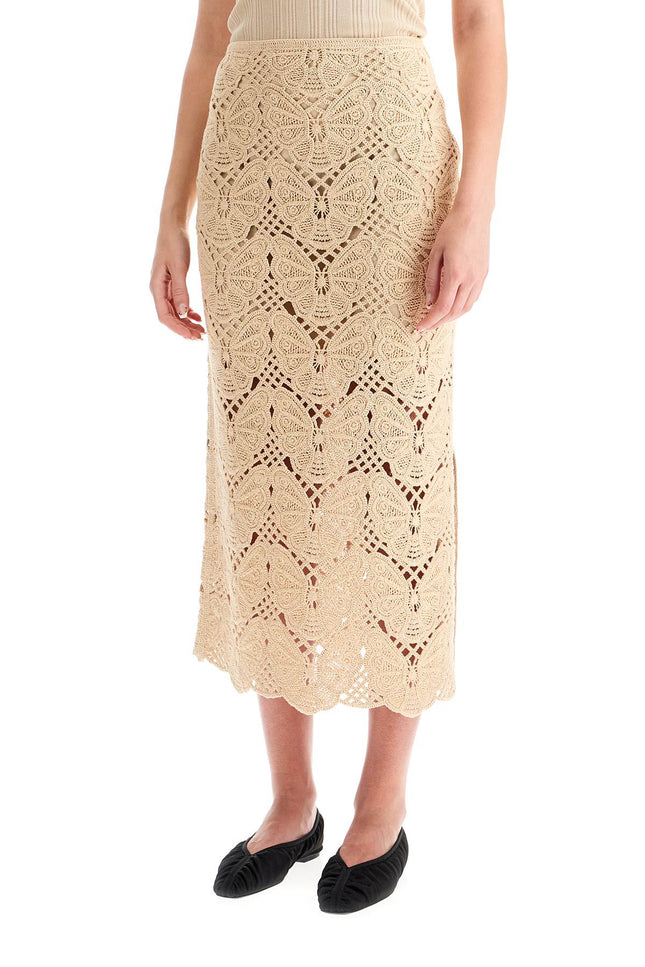 By Malene Birger crochet skirt with belt - Beige
