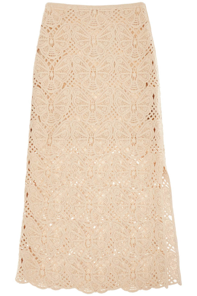 By Malene Birger crochet skirt with belt - Beige