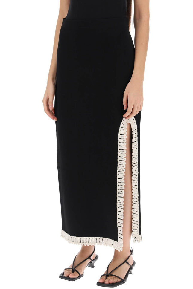 By Malene Birger gabie maxi skirt with crochet trims