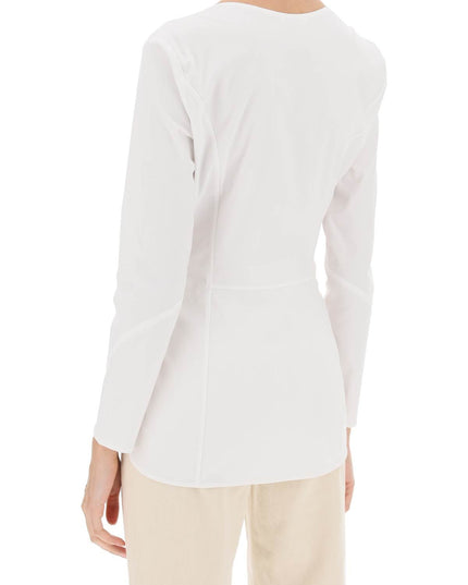 By Malene Birger leiya poplin blouse