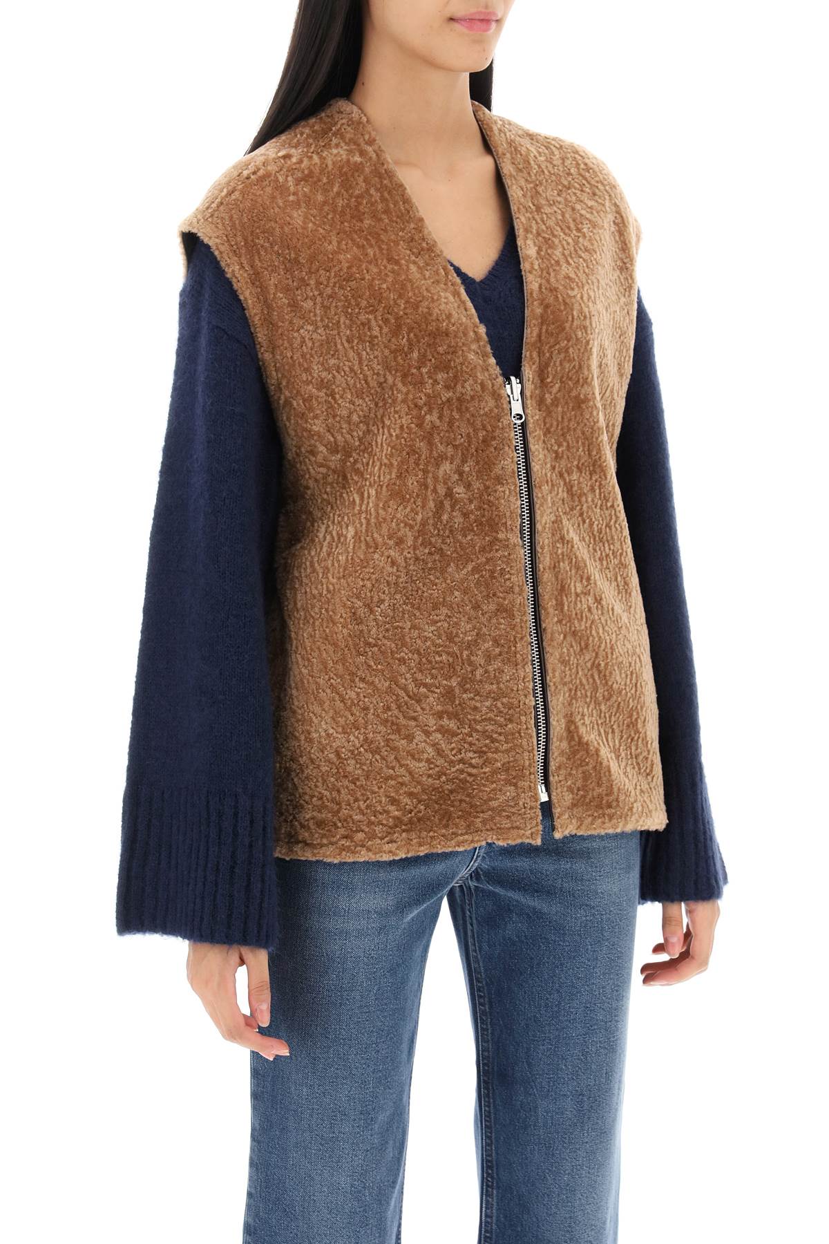 By Malene Birger veronicas reversible shearling vest - Beige