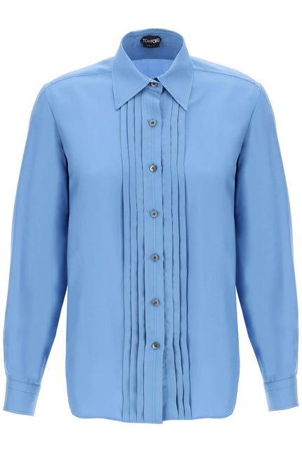 Tom Ford pleated bib shirt with