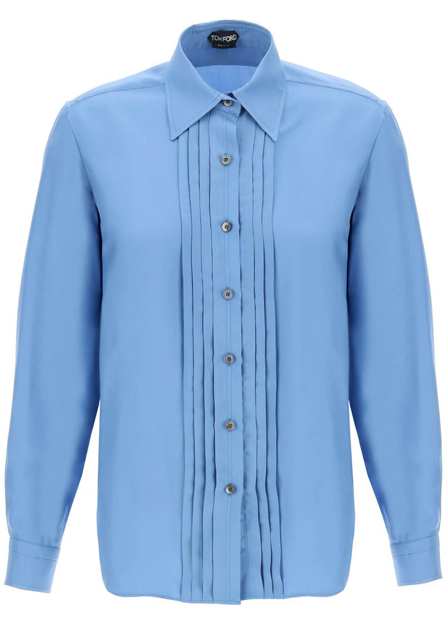 Tom Ford pleated bib shirt with