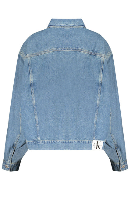 CALVIN KLEIN LIGHT BLUE DENIM JACKET FOR WOMEN-1