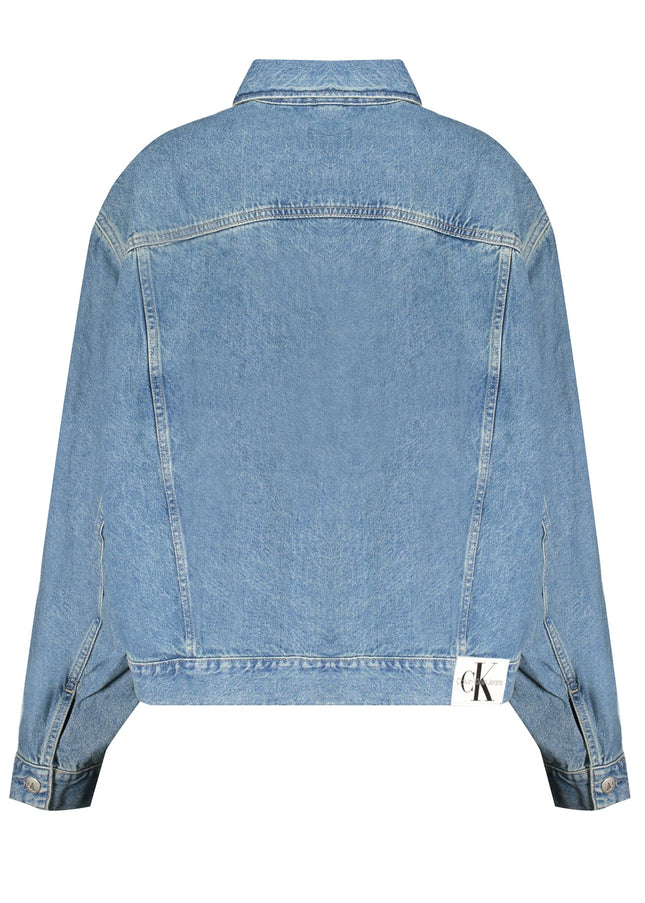 CALVIN KLEIN LIGHT BLUE DENIM JACKET FOR WOMEN-1