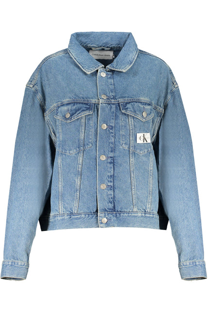 CALVIN KLEIN LIGHT BLUE DENIM JACKET FOR WOMEN-0