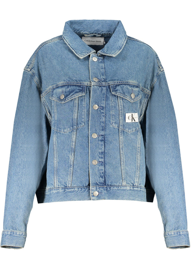 CALVIN KLEIN LIGHT BLUE DENIM JACKET FOR WOMEN-0