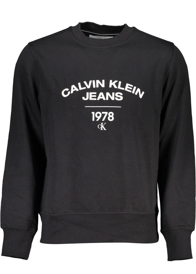 CALVIN KLEIN MEN'S BLACK ZIPLESS SWEATSHIRT-0