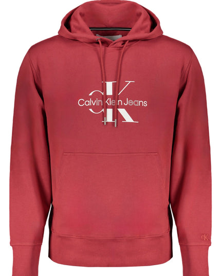 CALVIN KLEIN MEN'S RED ZIP-OUT SWEATSHIRT-0