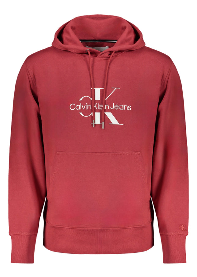 CALVIN KLEIN MEN'S RED ZIP-OUT SWEATSHIRT-0