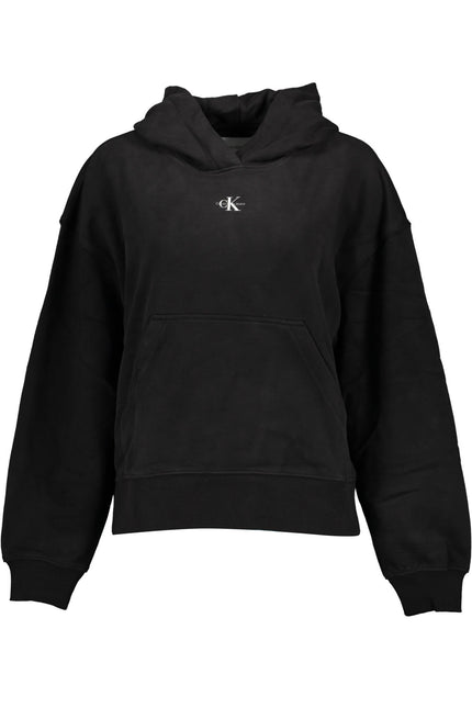 CALVIN KLEIN SWEATSHIRT WITHOUT ZIP WOMAN BLACK-0