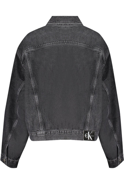 CALVIN KLEIN WOMEN'S BLACK JEANS JACKET-1