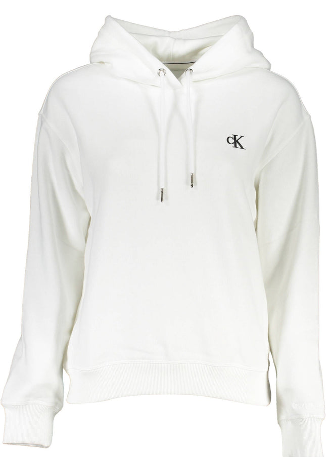 CALVIN KLEIN WOMEN'S ZIPLESS SWEATSHIRT WHITE-0