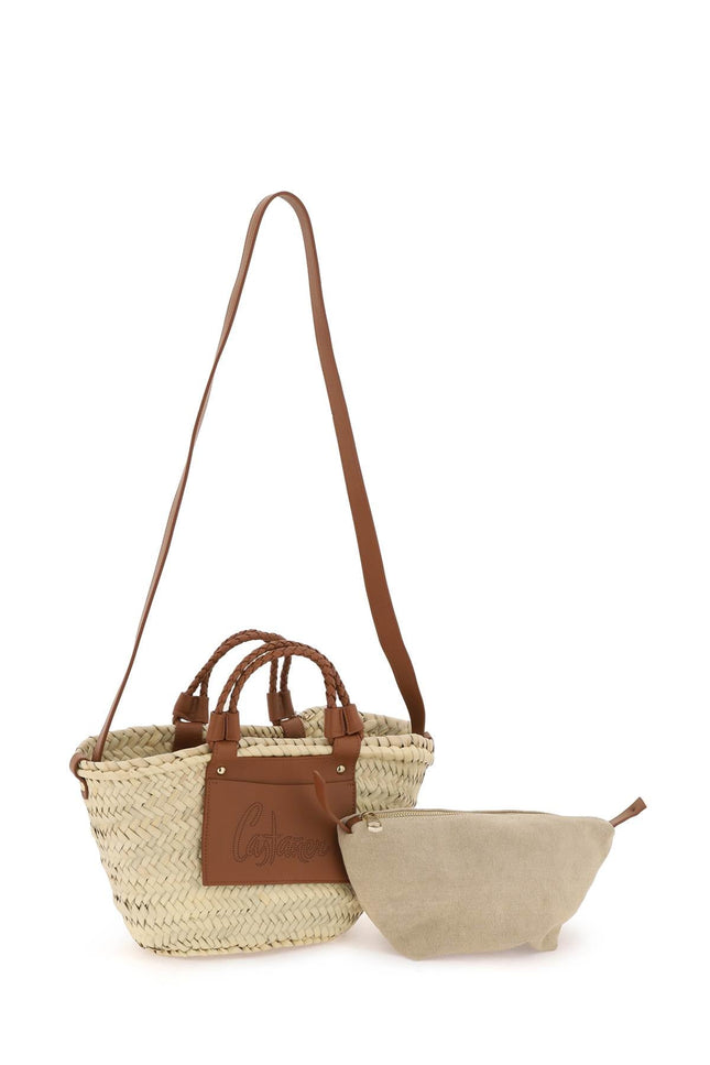 CASTANER raffia basket bag for
