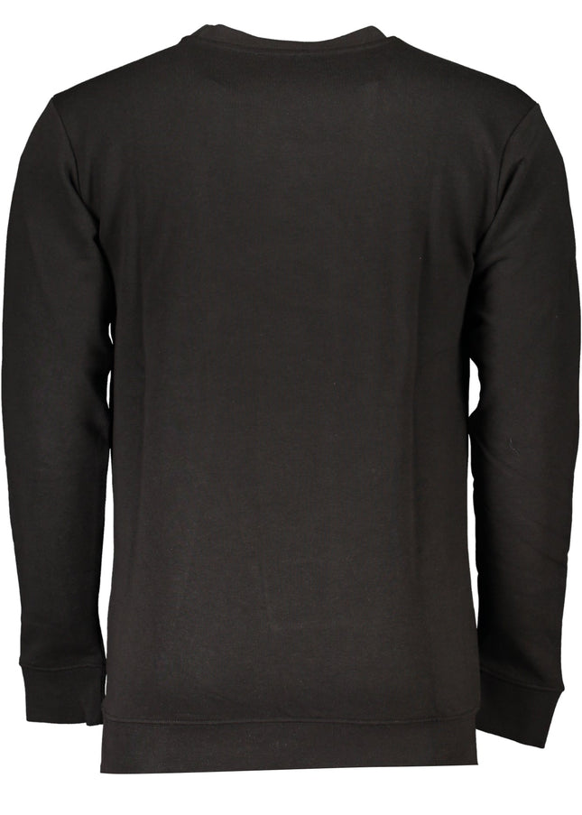 CAVALLI CLASS MEN'S BLACK ZIP-OUT SWEATSHIRT-1